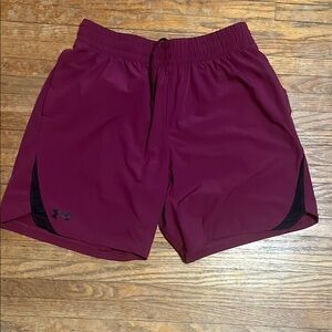 Under Armour Men's Maroon Athletic Shorts